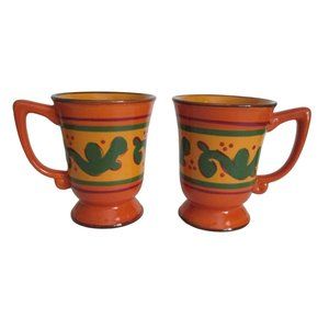 2 Home Garden Party Tuscan Home Coffee Tea Mugs Replacement Dinnerware